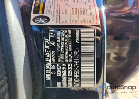 2015 Mercedes-Benz E 350 z USA, uszkodzony, nr VIN WDDHF5KB7FB129952